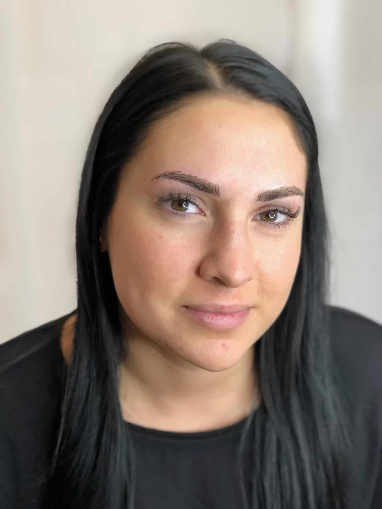Microblading after